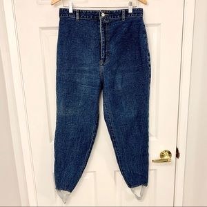 Vintage high rise mom jeans stirrup